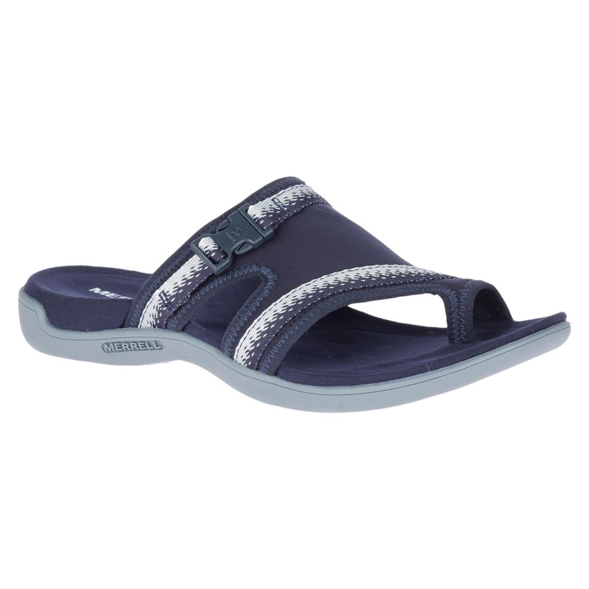 Sandales Merrell District Muri Wrap Bleu Marine Femme | V.F.GYOB